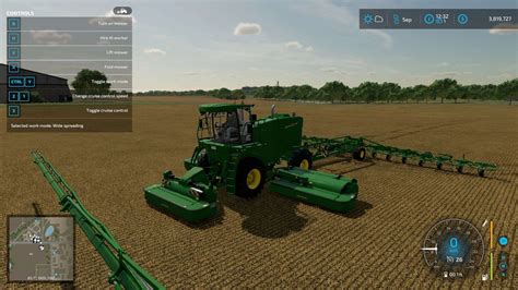 John Deere Big M 450 Mower with PTO v1.1.0.0 - FS22 Mod