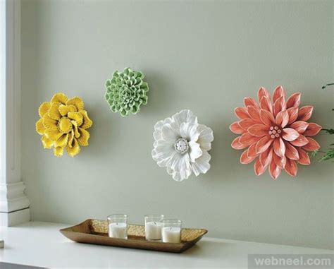 Ceramic Flower Wall Sculpture 15