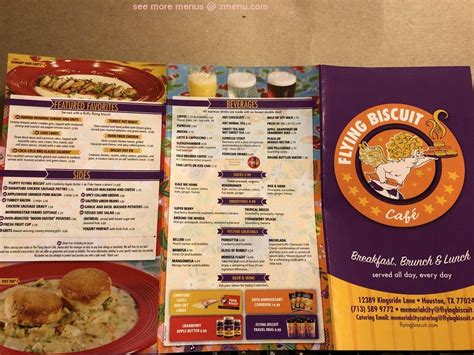 Online Menu of Flying Biscuit Caf - Memorial City Restaurant, Houston ...