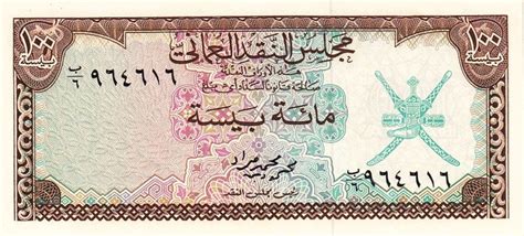 Banknote Index - Oman Currency Board