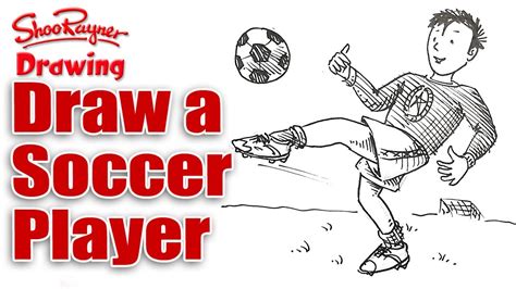 How to draw a soccer player - realtime spoken tutorial - YouTube