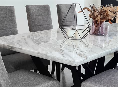 Natural Marble Dining Table - Crownlivin