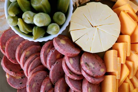 How to Make a Cheese Platter with Summer Sausage