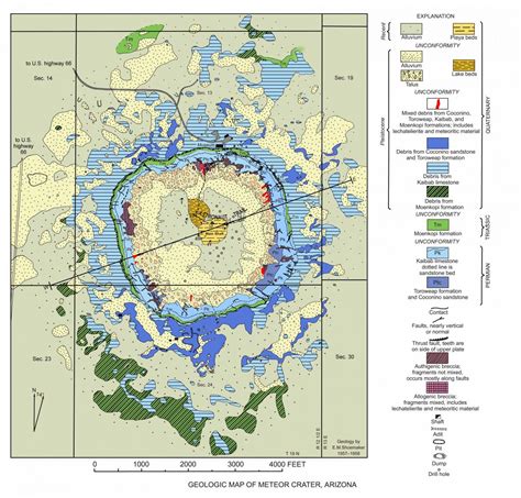 Geologic map of Meteor Crater, Arizona | AZGS