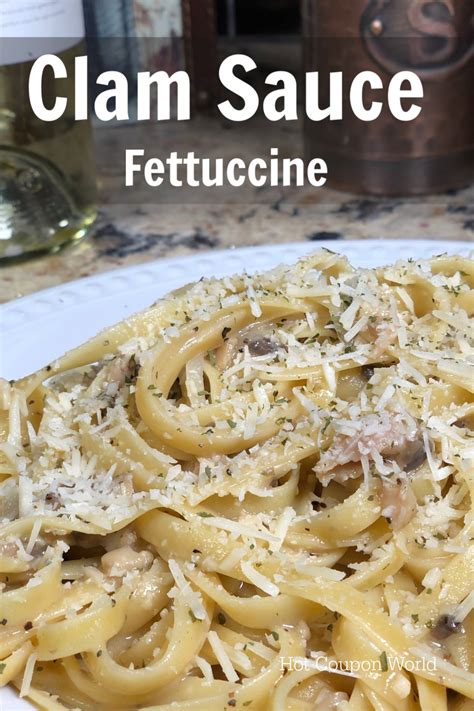 Clam Sauce Recipe With Fettuccine (Or Use Linguine)