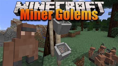 Miner Golems Mod 1.12.2 (Labour, Workers, Miners) - 9Minecraft.Net