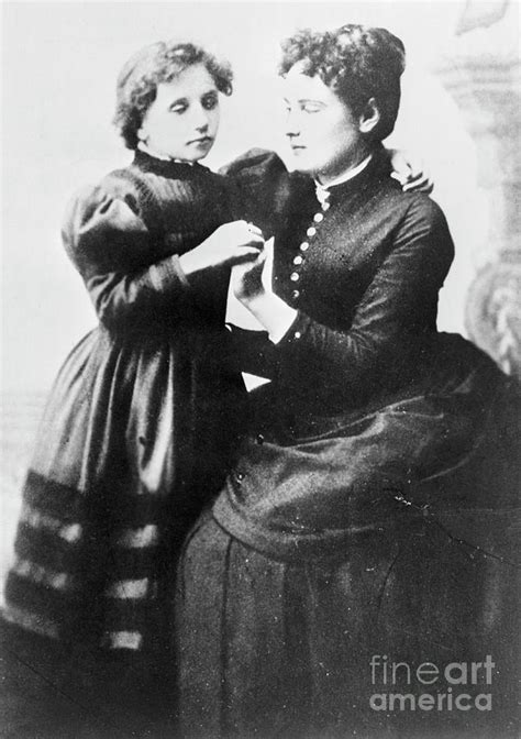 Young Helen Keller And Anne Sullivan by Bettmann