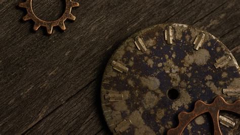 Rotating stock footage shot of antique and weathered watch faces ...