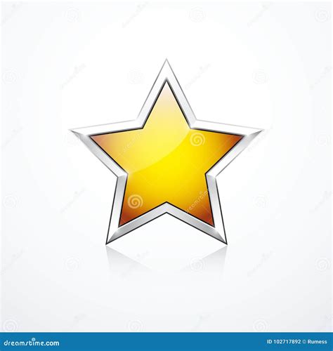 Vector orange star stock vector. Illustration of premium - 102717892