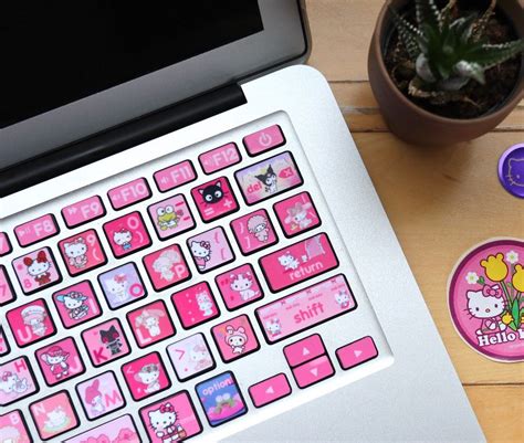 Sanrio Pink Keyboard Stickers | Etsy