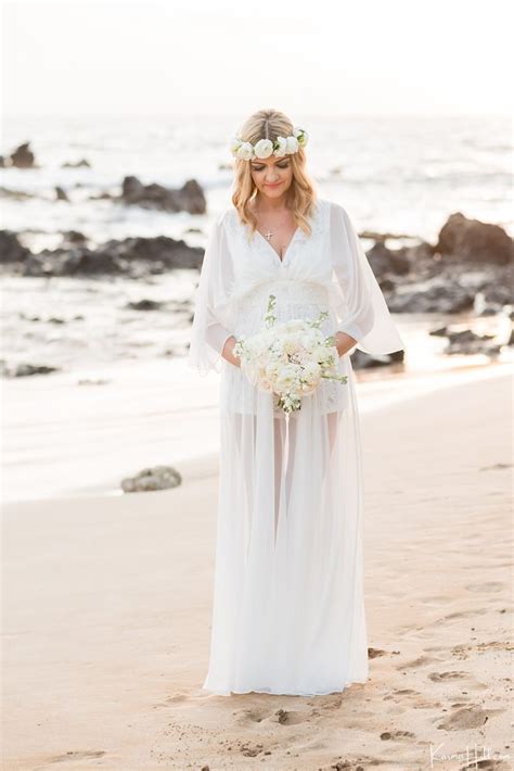 Top 5 Maui Beach Wedding Dress Styles - Tropical Inspiration