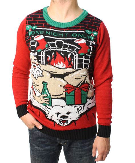 Ugly Christmas Sweater Teen Boy's One Night Only LED Light Up Sweater - Walmart.com - Walmart.com