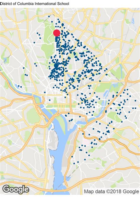 DC International School Location Map | DC PCSB