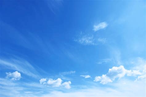 Blue Sky With Scattered Clouds Stock Photo - Download Image Now - Sky, Blue, Cloud - Sky - iStock