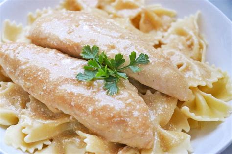 Chicken Tenders with Creamy Lemon-Garlic Sauce | Allrecipes