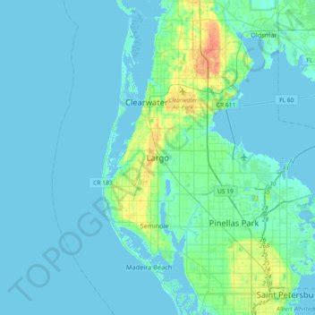 Elevation Map Pinellas County Fl - Coriss Cherilynn