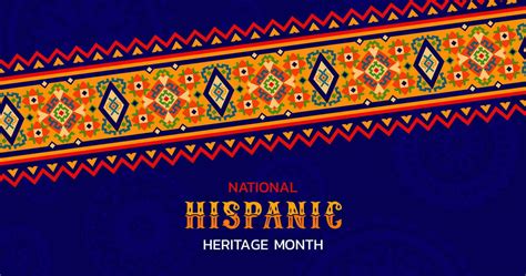 Ethnic ornament national hispanic heritage banner 29694257 Vector Art ...