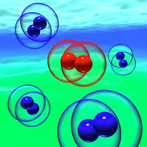 Air Molecules Photograph by Russell Kightley/science Photo Library