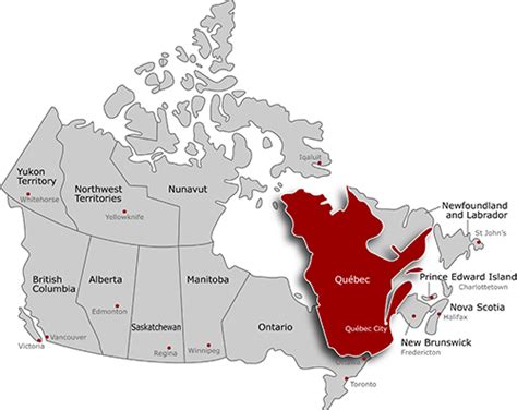 Quebec Cities & Towns | Quebec Interests & Facts & Maps