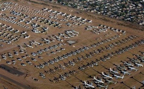 Tucson Airplane Graveyard - AMARC (aka Aircraft Boneyard) | Airplane graveyard, Aerial view, Aerial