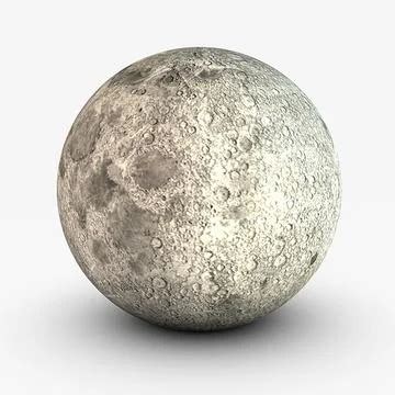 The Moon ~ 3D Model ~ Download #96467626 | Pond5