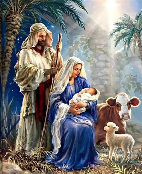 Nativity Scene Diamond Painting Kits for Adults, Christmas Jesus Was ...