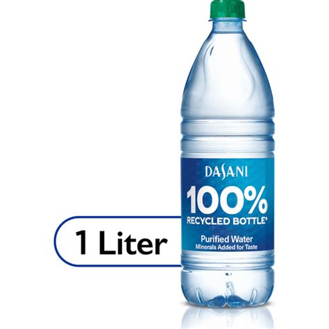 DASANI Purified Water Bottle Enhanced with Minerals, 1 Liter | Spring ...