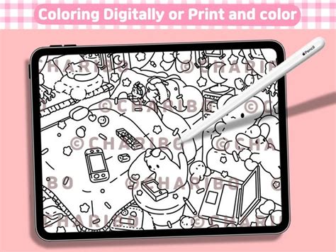 Charibo Art 2022 January Set Digital Coloring Book Printable Coloring ...