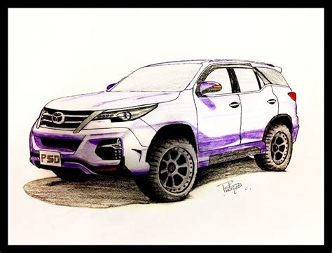 Top more than 136 fortuner car drawing best - seven.edu.vn