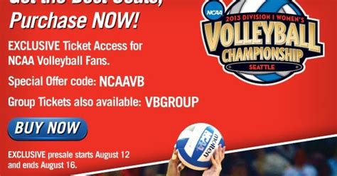 Volleyblog Seattle: NCAA | 2013 Key Arena Volleyball Final Four tickets ...