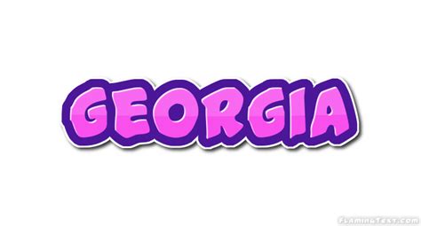 Georgia Logo | Free Name Design Tool from Flaming Text