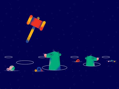 Whac-a-mole | Gif, Game effect, Game illustration