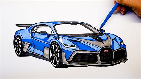 How To Draw A Sports Car The Bugatti Divo Car Drawing - vrogue.co