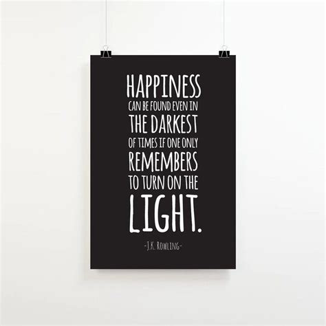 Albus Dumbledore Quote Print Happiness Can be Found even | Etsy | Quote ...