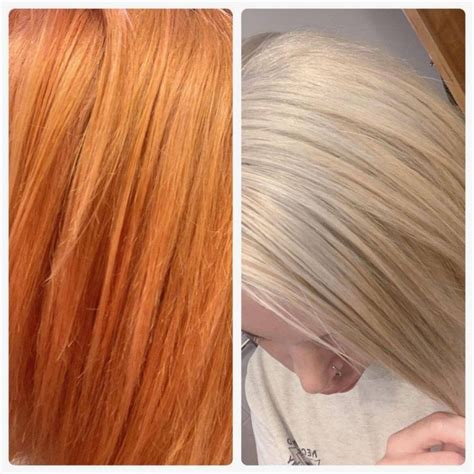 Wella T14 Before and After on Orange, Yellow, Dark Hair