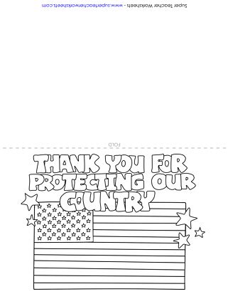 Veteran's Day Printable Card | Veterans day for kids, Veterans day coloring page, Veterans day ...