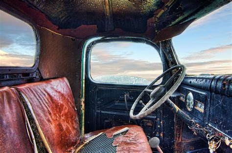 Old Truck Interior Photograph by Tim Fleming - Fine Art America