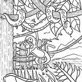 Printable Rainforest Coloring Pages sketch template