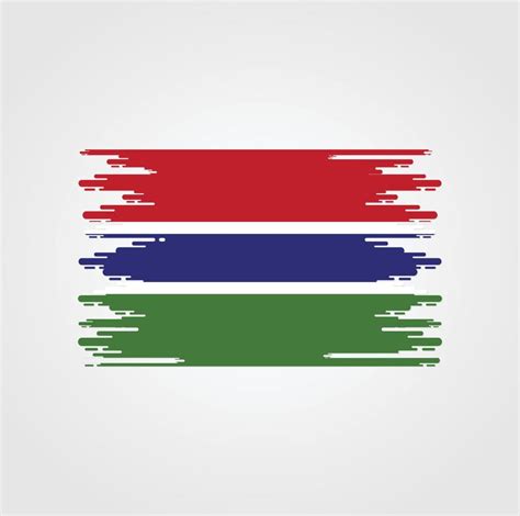 Gambia Flag With Watercolor Brush style design 5291391 Vector Art at Vecteezy