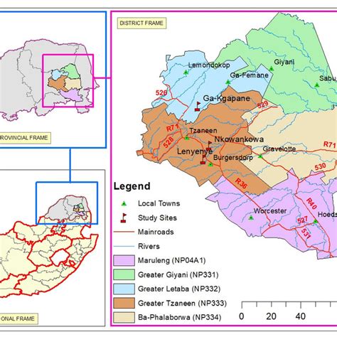 Location of Mopani District Municipality in the southern Africa region,... | Download Scientific ...