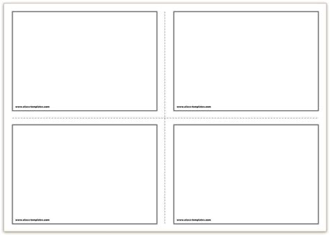 Two Sided Flash Card Template