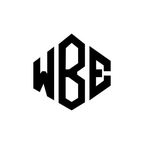 WBE letter logo design with polygon shape. WBE polygon and cube shape logo design. WBE hexagon ...