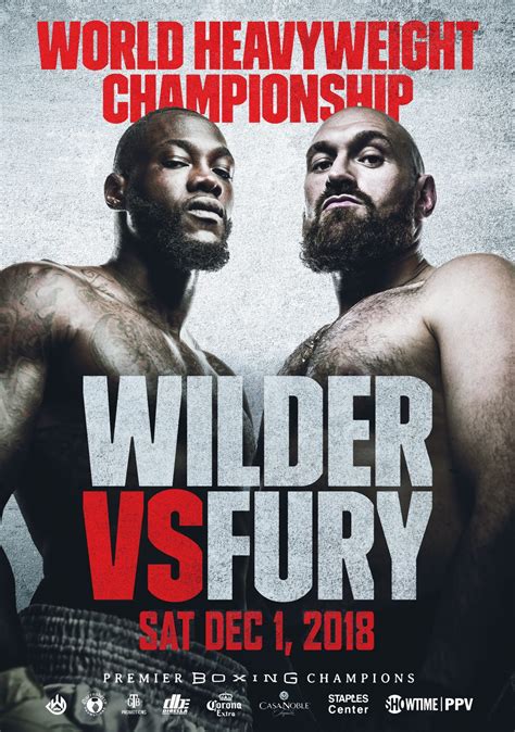 DEONTAY WILDER vs TYSON FURY Fight Poster | Dec 2018 Los Angeles