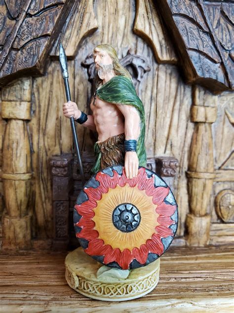 Vintage Baldur Mini Statue Small Hand-Painted Norse God | Etsy