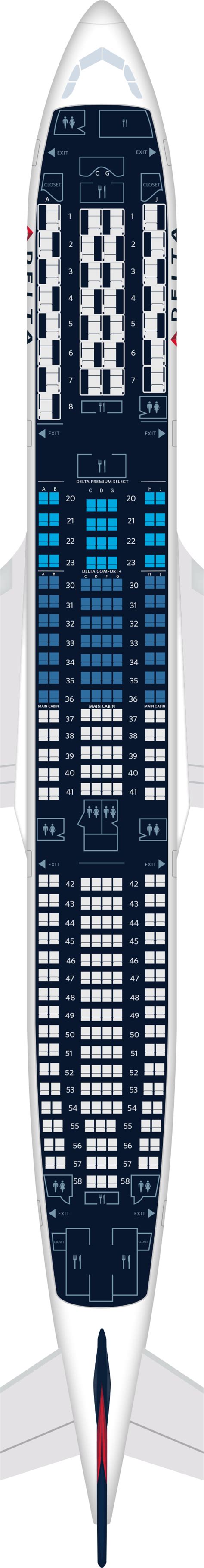 Airbus A330 900 Seat Map Delta - Image to u