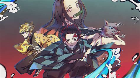 Demon Slayer Nezuko Kamado Tanjirou Kamado Zenitsu Agatsuma Inosuke Hashibira HD Anime ...