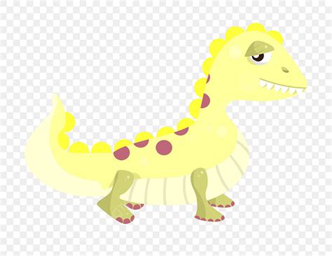 Cartoon Yellow Dinosaur Illustration, A Dinosaur, Yellow Dinosaur ...