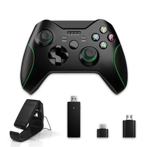 Wireless Controller PC Game 2.4GHZ Wireless Game Controller Compatible with Xbox One/One and PC ...