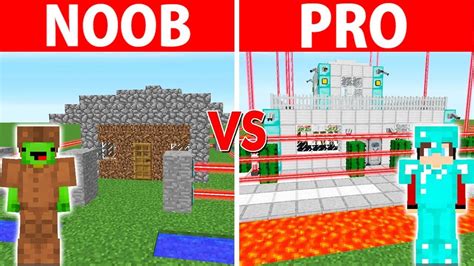 Best of Minecraft - Noob vs. Pro Build Challenge - YouTube