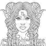 Capricorn Coloring Stock Illustrations – 426  sketch template